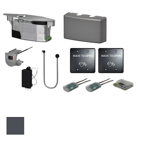 Lcn Module and Touchless Line-Powered RF Actuator Kit, 2 Double Gang Black 8310-813 Touchless 6440-3813W-DKBRZ
